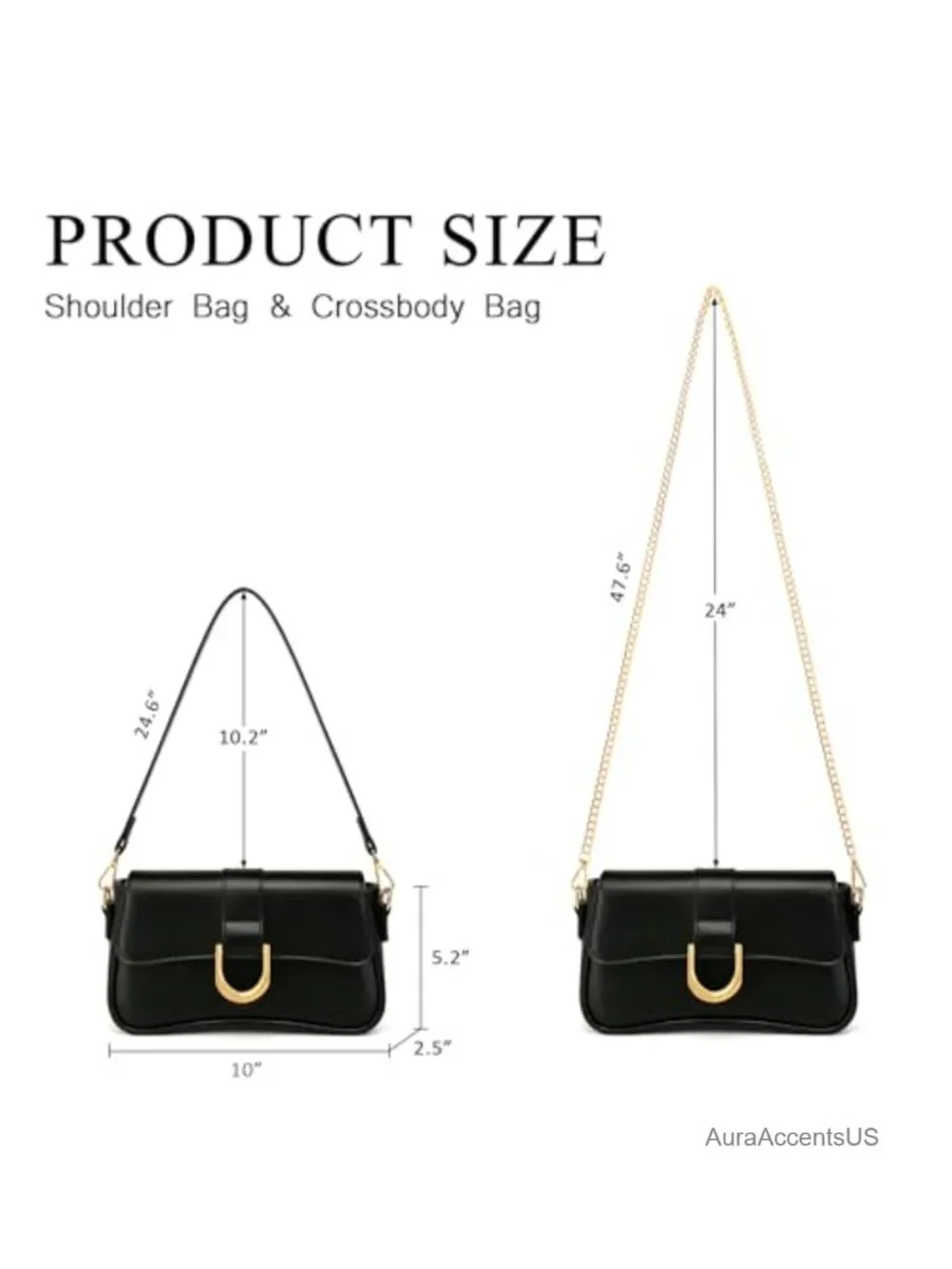 Vegan Leather Retro Underarm Hobo Bag Women Shoulder Purse